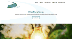 Desktop Screenshot of patentlawgroup.com